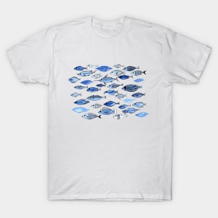 Aquarium blue fishes T-Shirt